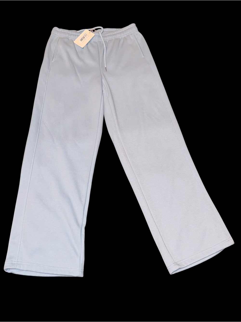 Gianni Bini Light Blue Wide-Leg Sweatpants Joggers Track Pants
